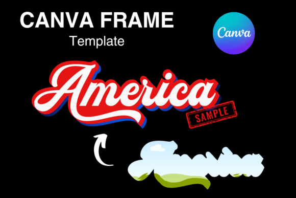 Download America Patriotic Canva Frame Vintage - Premium Resources