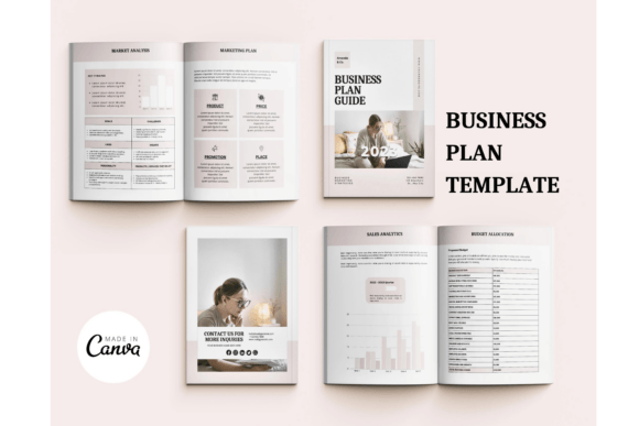 Download Business Plan Template Printable Canva - Business plan template Collection