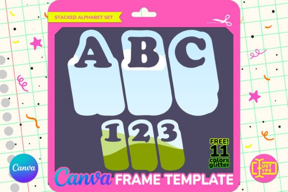 Download Vintage Disco Stacked Canva Frame - Premium Resources