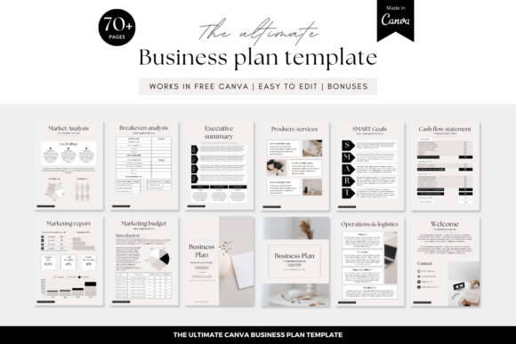 Download Business Plan Template Canva - Business plan template Collection