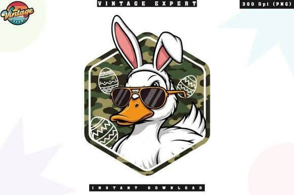 Download Duck Bunny Easter Camo Sunglasses PNG - Premium Resources
